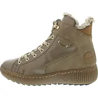 Rieker Bottes à lacets beige clair / bronze