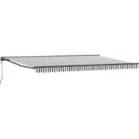 vidaXL Cadre de store anthracite et blanc 500 x 300 cm