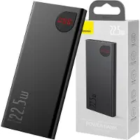 Baseus Adaman Metal Powerbank, 10000Mah, 2Xusb, Usb-C, Lightning, Microusb 22.5W (Czarny)