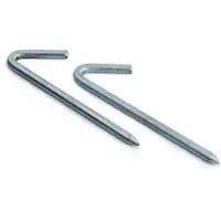Precision Acier Piquets de filet Heavy Duty Set 20 pièces Accessoires de sport gris
