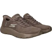 SKECHERS Slip on 'Slipper Damen 124837 BRN Kunststoff (Synthetik) in braun' marron