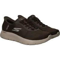 SKECHERS Slip-Ins: Go Walk Flex Sneakers Laag - Cognac - Maat 42