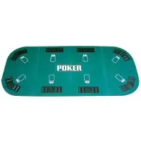 HOT Games Table de poker grande taille - plateau de table de poker pliable 180 x 90 cm