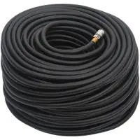 vidaXL Tuyau d'air hybride noir 100 m caoutchouc et PVC