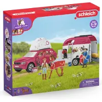 Schleich 42535 Aventure avec voiture et remorque à cheval