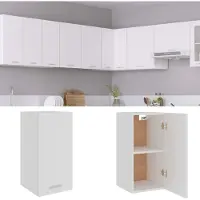 vidaXL Armoire suspendue Lyon blanc 29,5x31x60 cm Bois composite