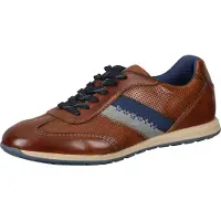 Bugatti Chaussure à lacets bleu marine / caramel / gris