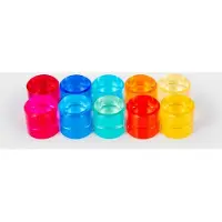 TickiT Set de jouets ronds en pierres précieuses - pierres colorées pour enfants