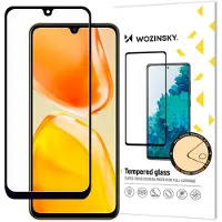 Wozinsky Verre trempé 9H pour Vivo X80 Lite / V25 écran complet avec cadre, adapté au noir