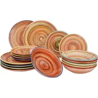 Cookinglife Set de vaisselle - 6 personnes - Rhythm & Lines - 26,5 cm - 18 pieces