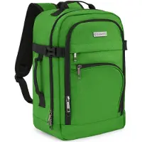 Zagatto Sac à dos pour avion 40 x 20 x 25 cm, 20 L, WIZZAIR, RYANAIR, vert, ZG1045