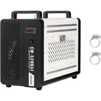 Vevor Refroidisseur d'Eau Industriel 1600 W Refroidisseur d'Eau avec Compresseur Système de Refroidissement pour Machine de Gravure Laser CO2 et Tubes Laser