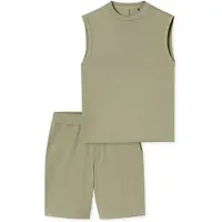 Schiesser Pyjama court 'Modern' jade