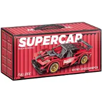 Lobbes Bouwsteentjes Set Pull Back Sport Auto - 488dlg.
