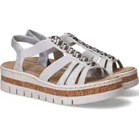 Rieker Sandales brun foncé / argent