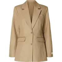 Selected Coupe Décontractée Blazer À Simple Boutonnage Femme Marron 36