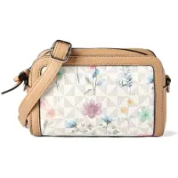 Gabor Sac à bandoulière 'Meria Flower' bleu / marron / gris / rose / blanc