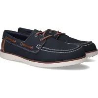 Rieker Mocassin bleu foncé / marron