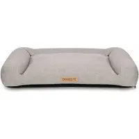 Dogeste Lit pour chien 118x78 cm taille XXL en tissu mouton – gris