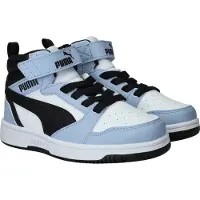 Puma Baskets 'Rebound V6' bleu clair / noir / blanc