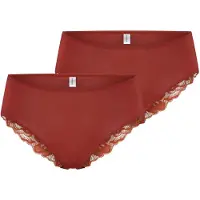 Schiesser Slip ' Unique Premium ' orange foncé / rouge rouille
