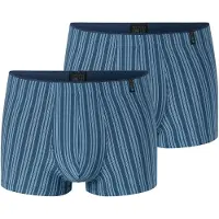 Schiesser Boxers ' Long Life Soft ' bleu / bleu clair