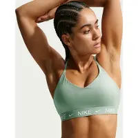 Nike Brassière de sport réglable rembourrée à maintien léger Indy pour femme - Vert | Taille M