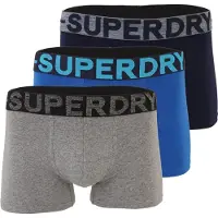 Superdry Homme Pack de 3 Boxers Navy Taille: S