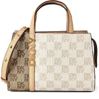 DKNY Avril Small Satchel Bag Marron