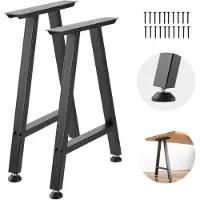 Vevor Pieds de Table Trapézoïdaux 740x550 mm Lot de 2