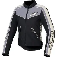 Alpinestars Veste de moto textile Stella T-Dyno WR pour femme, noir/gris, L