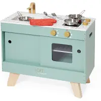 Janod Cuisine en bois - Loft avec accessoires et gant de four