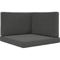 vidaXL Coussin de canapé d'extérieur 3 pcs Anthracite Polyester