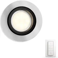 Philips Hue Milliskin Rond Aluminium avec Dim Switch