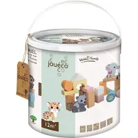 Jouéco The Wildies Wooden Blocks, 50pcs