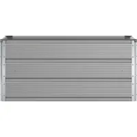 vidaXL Jardinière Gris Clair 100 X 50 X 45 Cm Acier Galvanisé