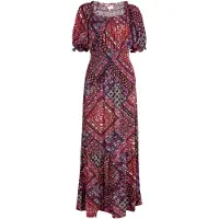Apricot Robe d’été violet