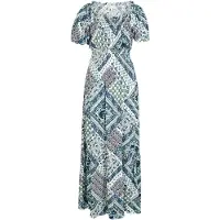 Apricot Robe d’été bleu