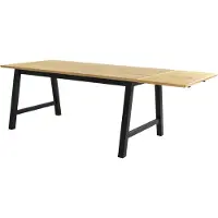 Ebuy24 Eame plateau supplémentaire, largeur 45 cm, chêne sauvage plaqué.