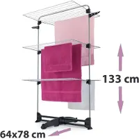 Tomado Storm Droogrek 34 m Drooglente Zilver/Zwart