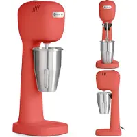 Hendi Mixeur à milk-shake - Design by Bronwasser, Rouge, 220-240V/400W, 170x196x(H)490mm