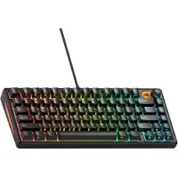 Glorious GMBK 75 %, filaire, USB, membrane, QWERTY, LED RGB, noir