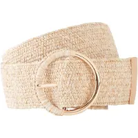Bonprix Ceinture taille haute tressée, aspect raphia