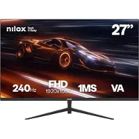 Nilox MONITOR 27 GAMING FHD 240HZ, 68,6 cm (27"), 1920 x 1080 px, Full HD, LCD, 1 ms, Noir