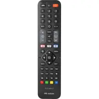 Meliconi 808042, TV, télécommande infrarouge sans fil, boutons, noir