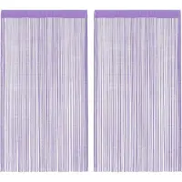 vidaXL Rideaux à fils 2 pcs. violet 100x250 cm