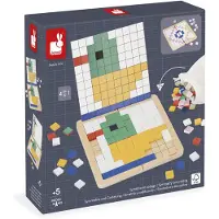 Janod Jouets éducatifs Mosaïque Symétrie et codage - Jeu en bois