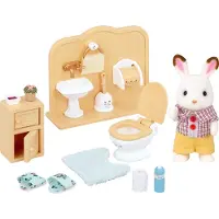 Sylvanian Families Figurine Frère Lapin Chocolat toilettes et toilettes Families