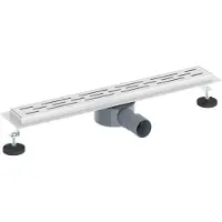 vidaXL Bonde de douche à 362 degrés avec design de ligne Argenté 60 cm