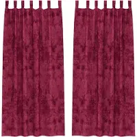 vidaXL Rideaux en velours avec tringles 2 pièces Bordeaux 260 x 140 cm Velours